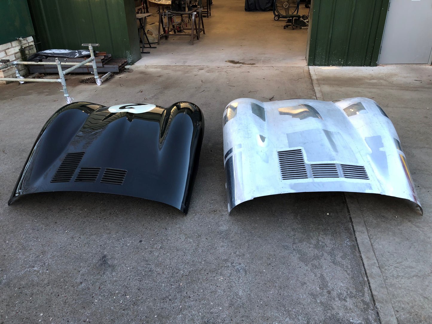 Aluminium Jaguar D-Type Bonnet