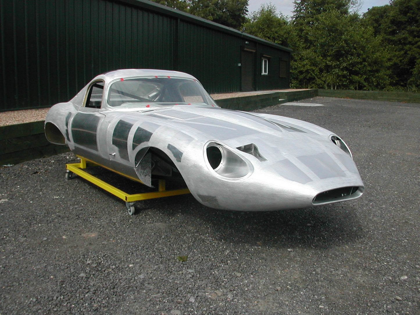 E-Type Jaguar "49 FXN" Tub - Complete with Bonnet, Boot Lid and Doors