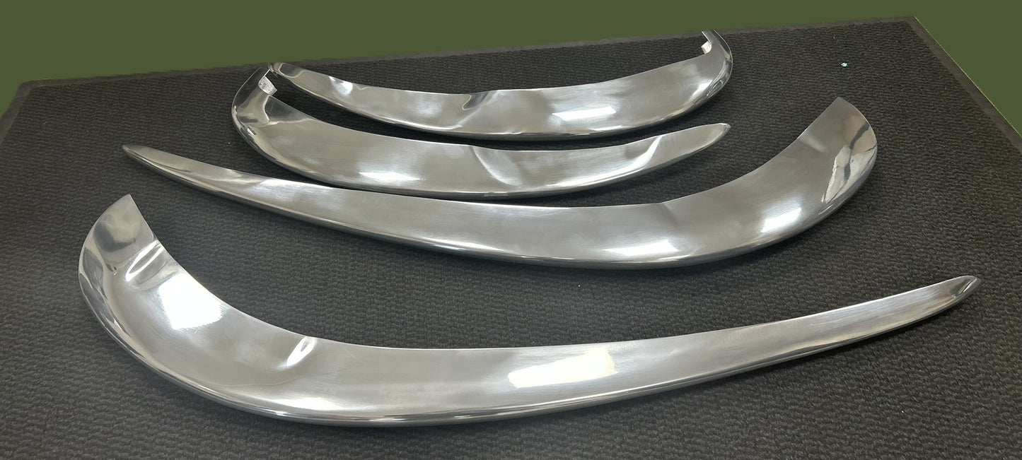Custom Made Polished Aluminium Front or Rear Bumper Blades