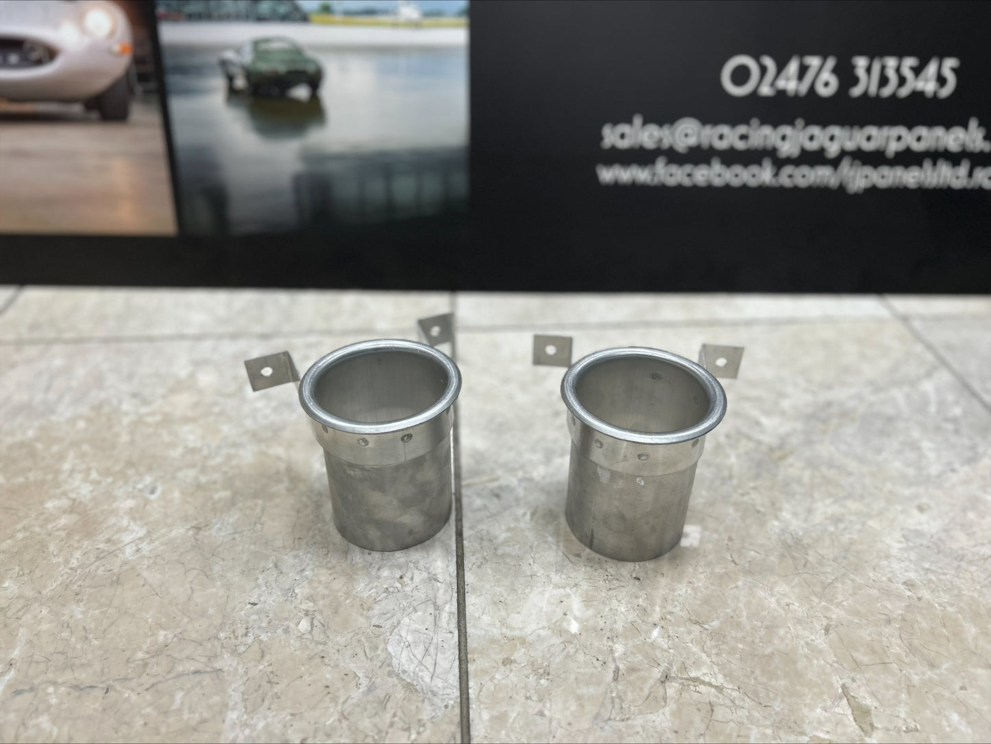 E-Type Jaguar Bonnet Air Intake Trumpets