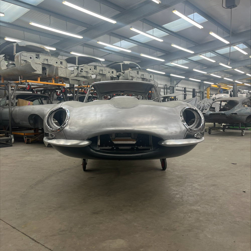 
                      
                        Steel FHC E-Type Jaguar Tub - Complete with Bonnet, Boot Lid and Doors
                      
                    